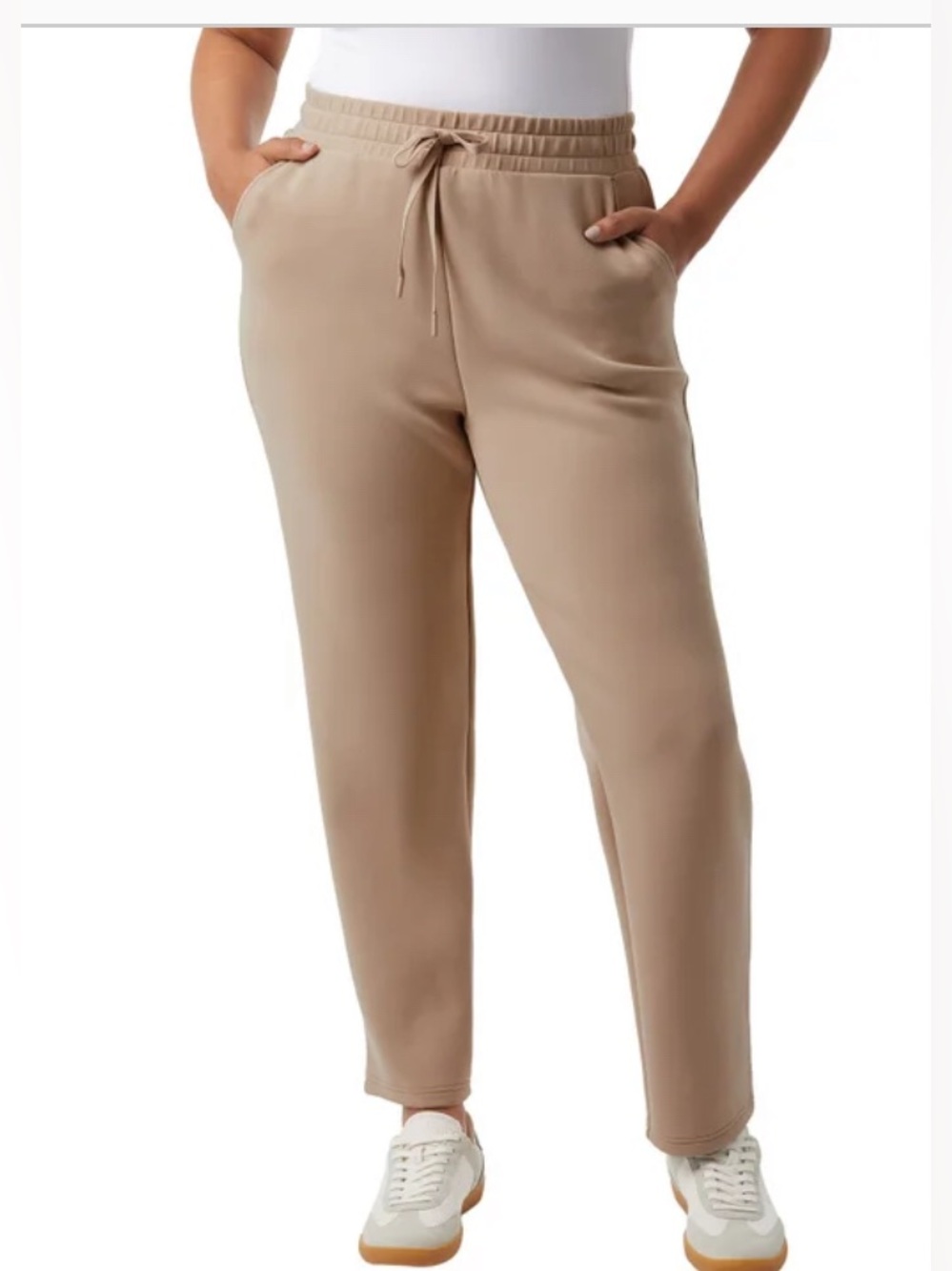 32 Degrees Heat - Tan Trackpants - Straight Leg - Sueded material - xs